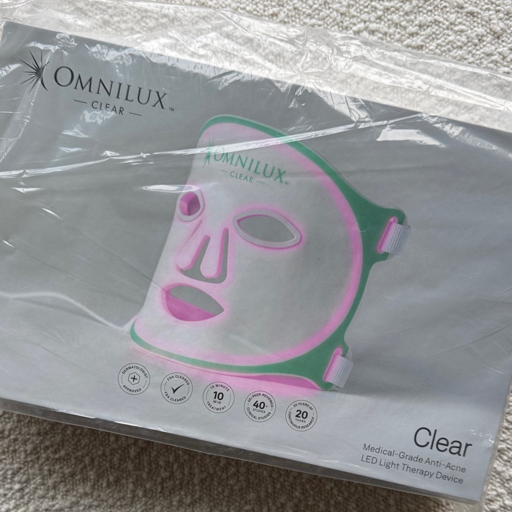 Omnilux Clear LED Mask - NEW & UNOPENED